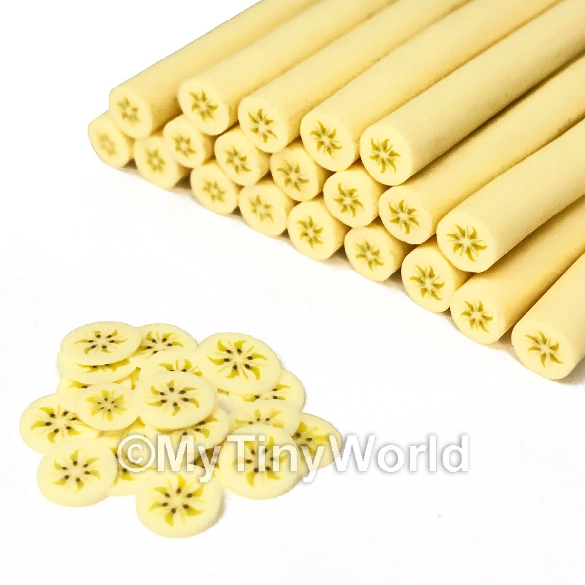 Handmade Banana Nail Art Cane