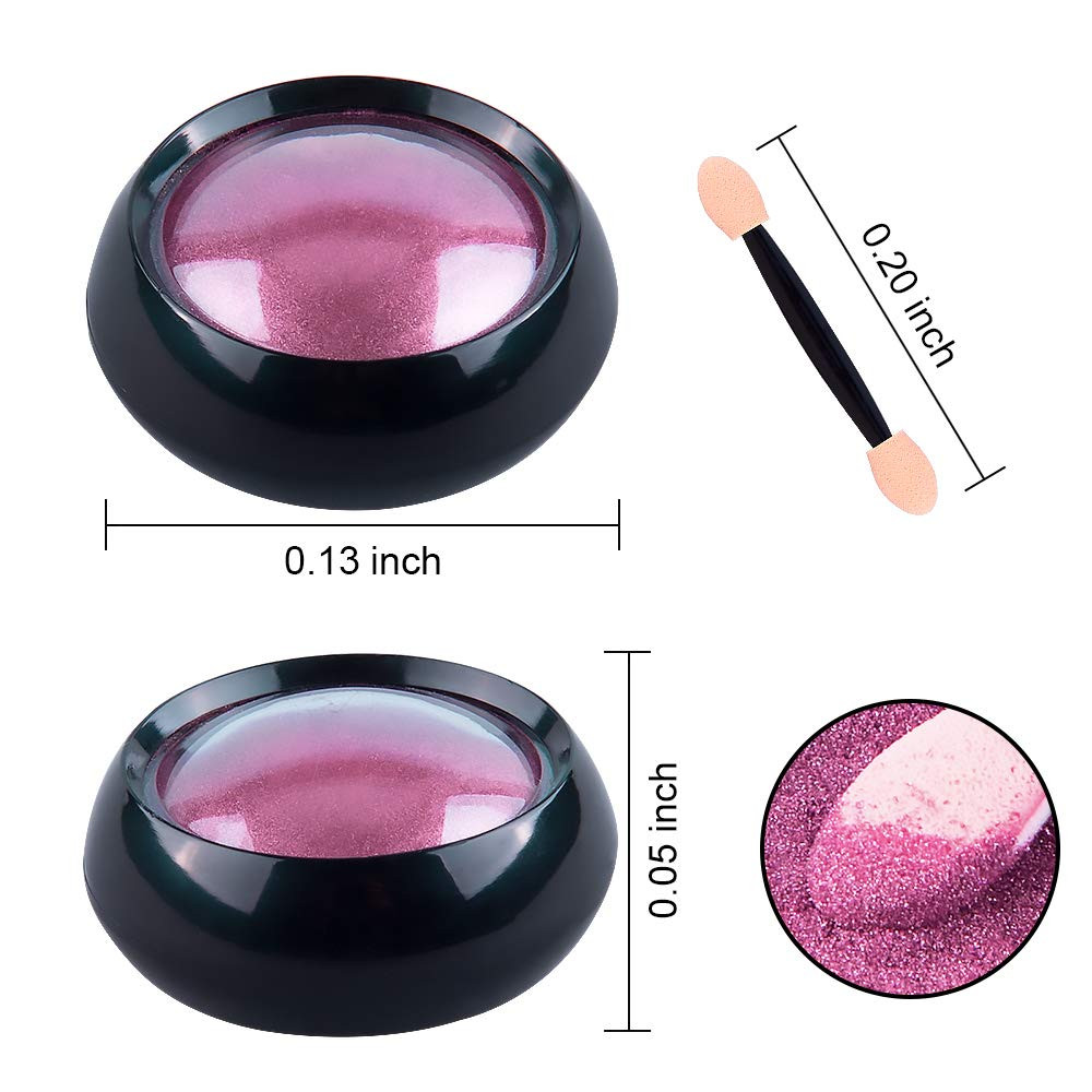 22 Colors Chrome Nail Powders Metallic Nail Powder Mirror Effect Nail Art Chrome