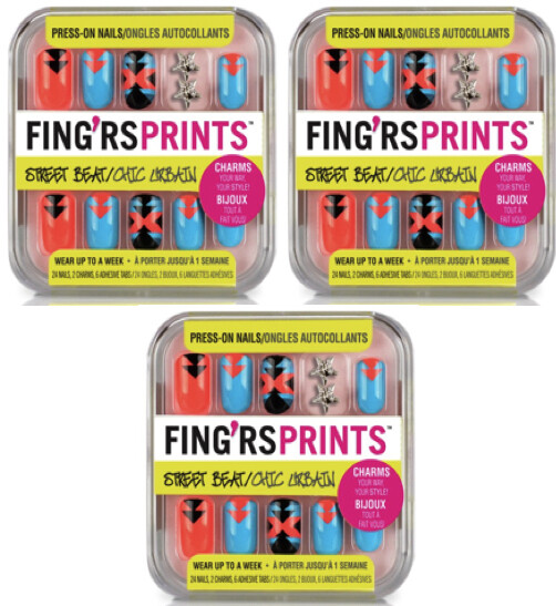 3-Pack NEW Fing’rs Prints Press-On Nails 24 Count 31041 Wrap Star (Sealed)