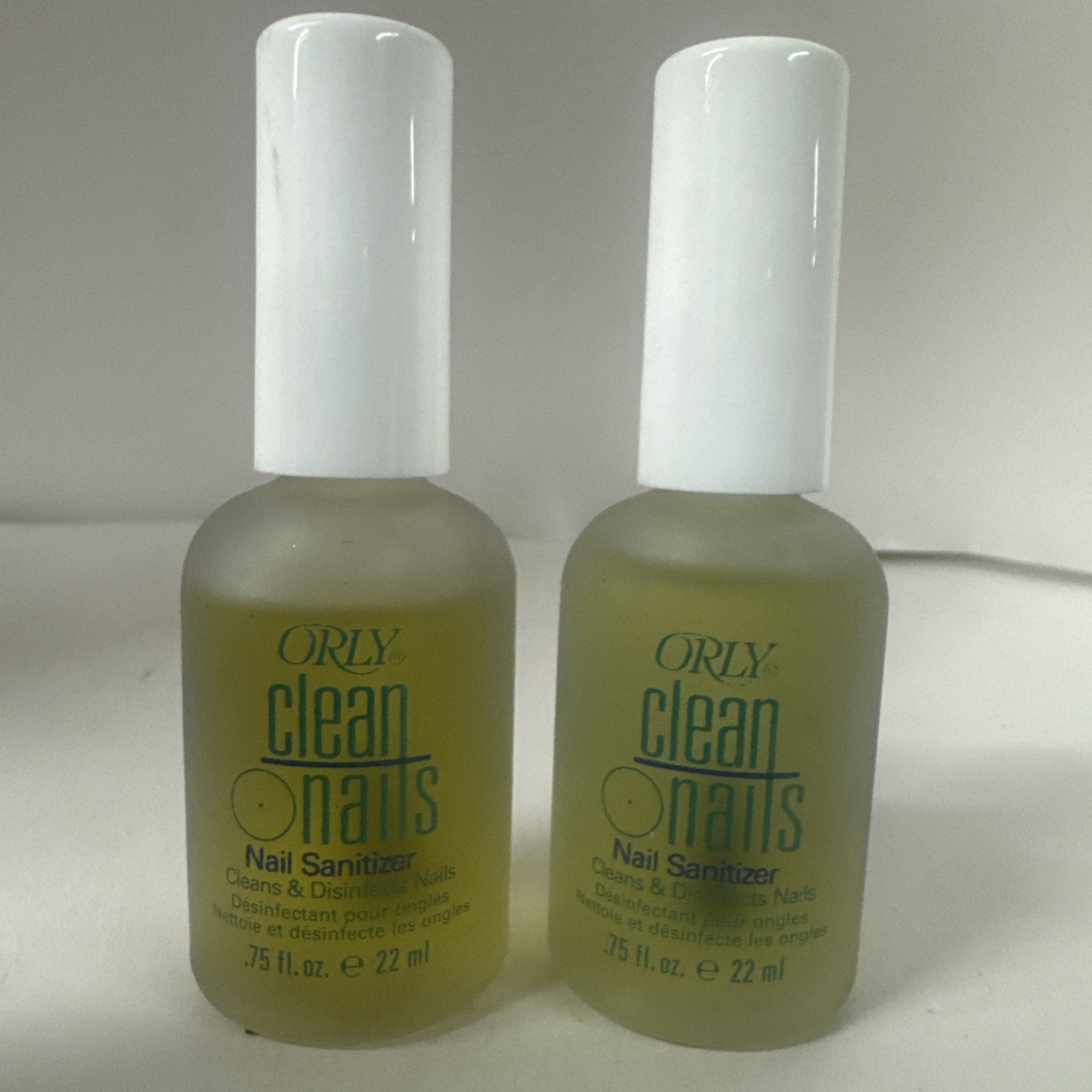 2 pack – Orly -clean nails sanatizer ,disinfects nails, .75 fl oz