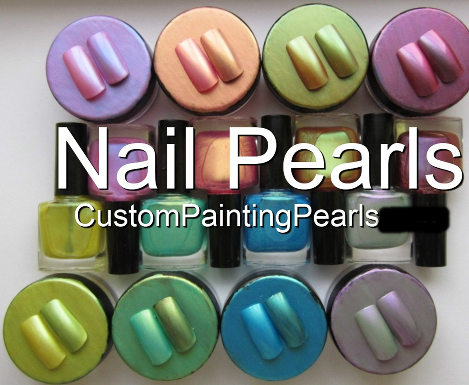 Cosmetic Nail Polish Powder Pearl Flakes Holographic Shimmer Glidder Enamel Pen