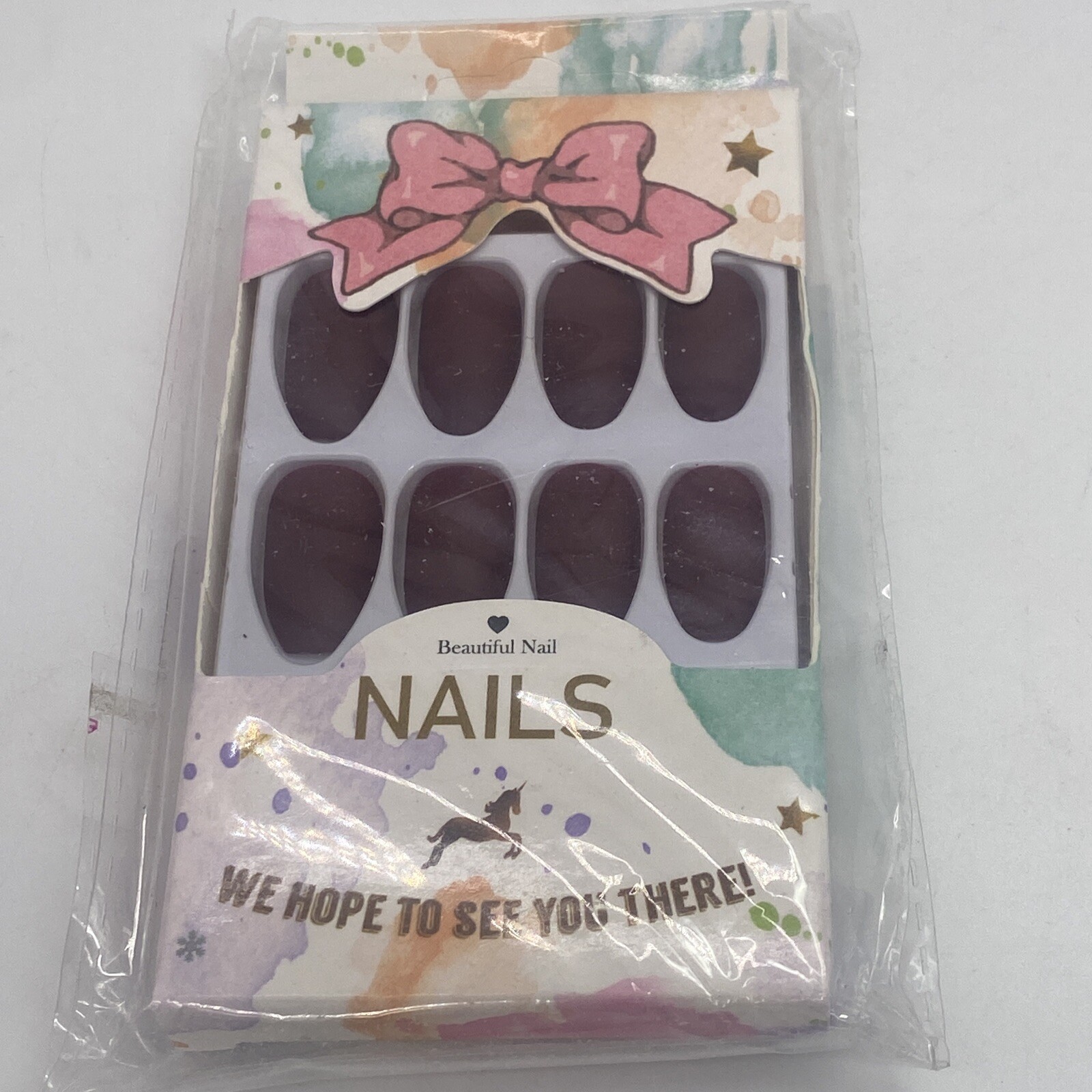 5 sets of Press on nails, Glue On, Nail Set, Matte, Glossy, Glitter