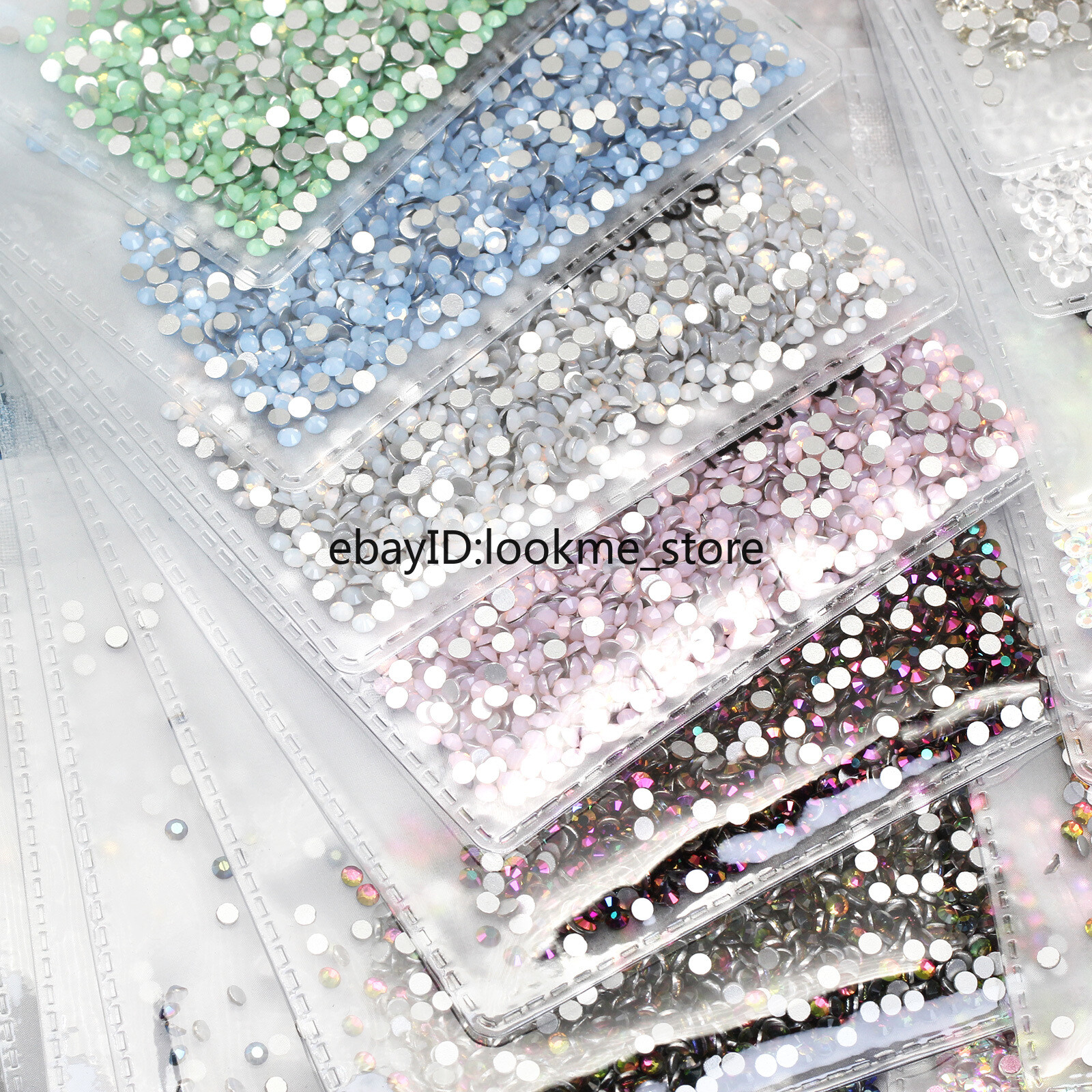 1440pc 2.5mm (ss8) Crystal Glass Rhinestones Flatback Gems Nail Art Crafts Decor