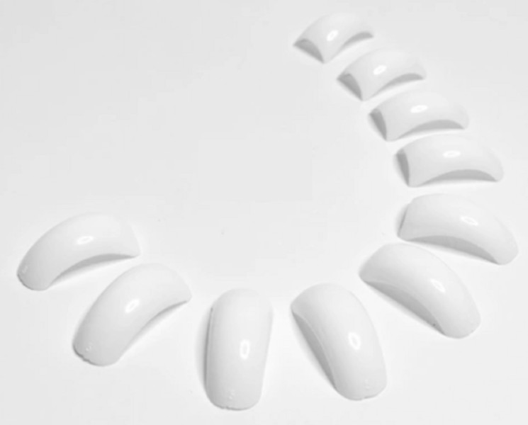Lamour Aguila Curve White Tips – 500ct each size – (CHOOSE FROM SIZE 0-10)