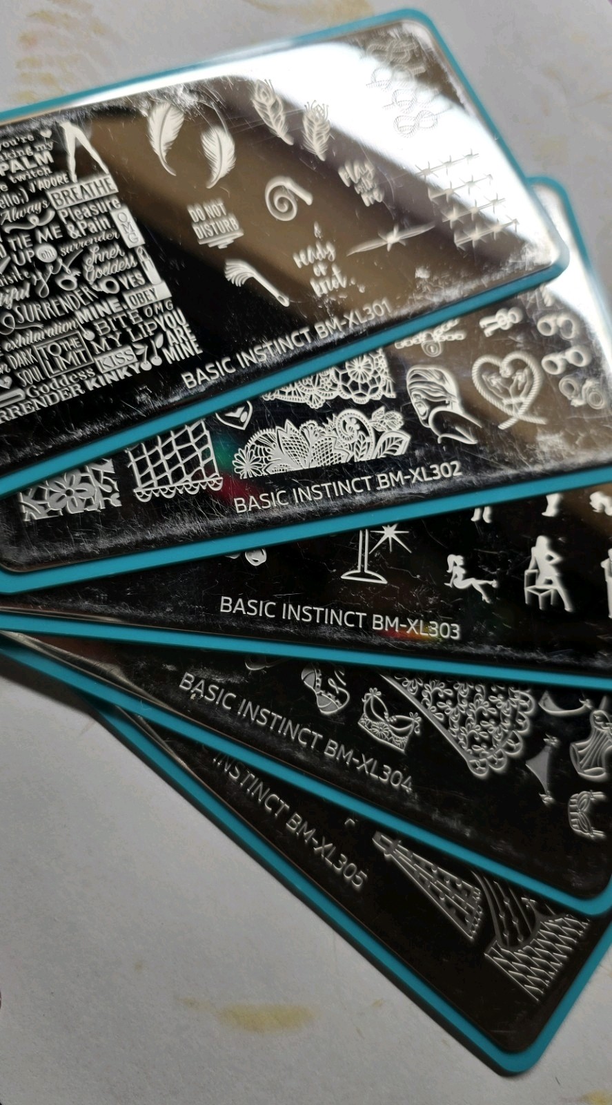COMPLETE SET Maniology Bundle Monster Basic Instinct Nail Stamping BM-XL302 301