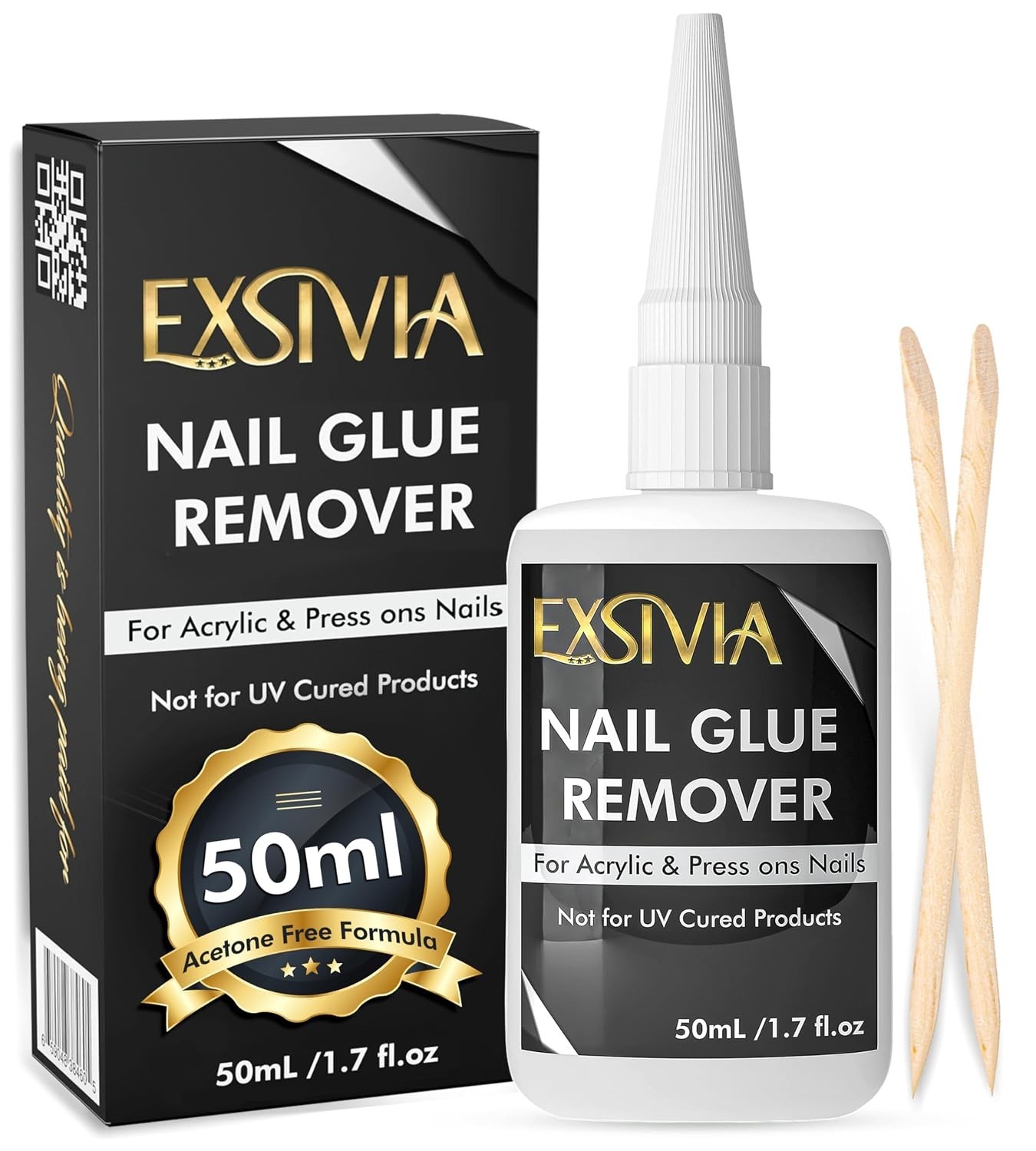 Nail Glue Remover for Press On & Glue On Nails 50mL Non-Acetone Gentle Low Od…