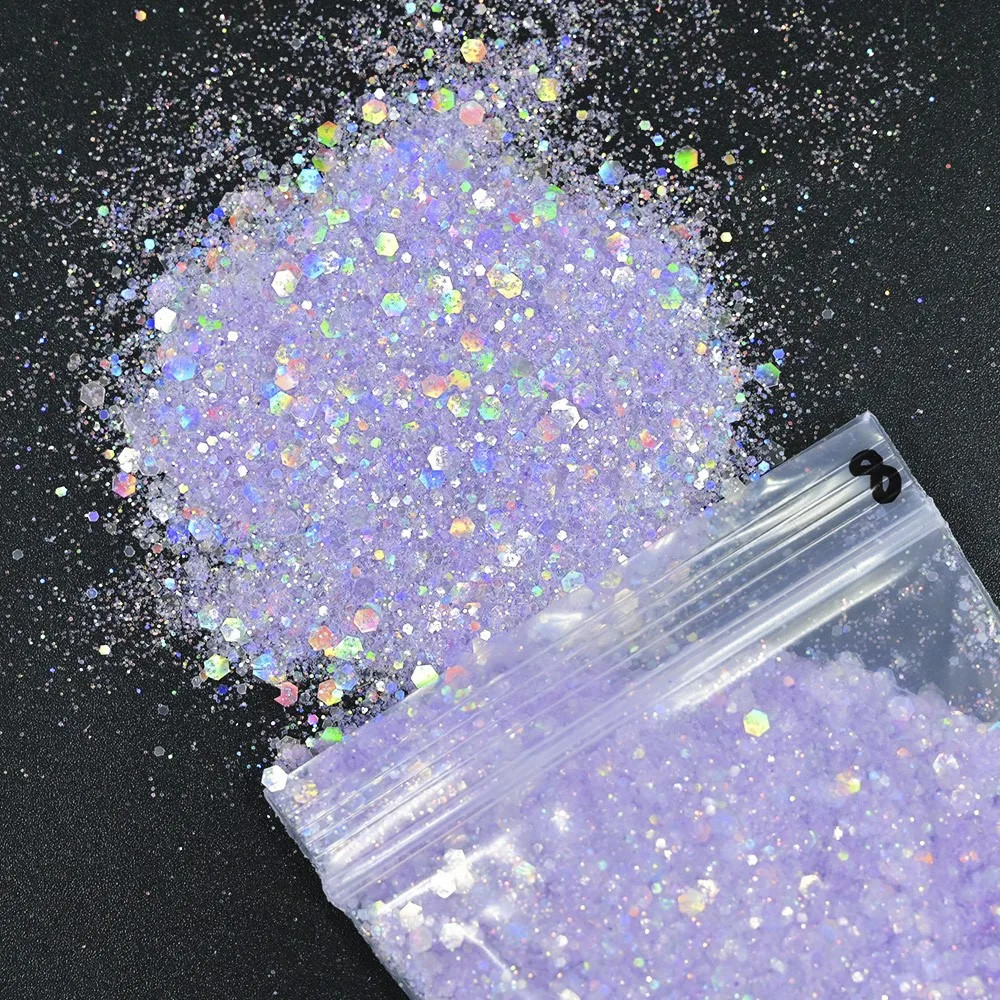 50grams Nail Diamond Glitter Sequins 21color White Symphony