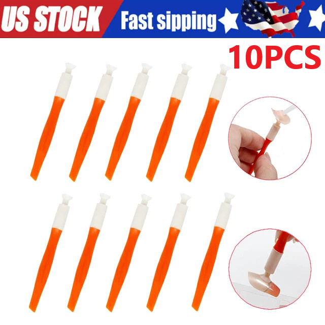 10Pcs Portable Nail Art Suction Stick Tool Beauty Manicure Salon Accessories