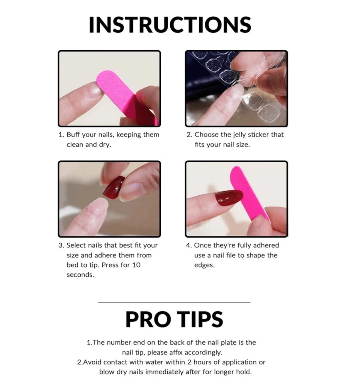 Pink Nude Square Press On Nails With White Abstract Swirls Set
