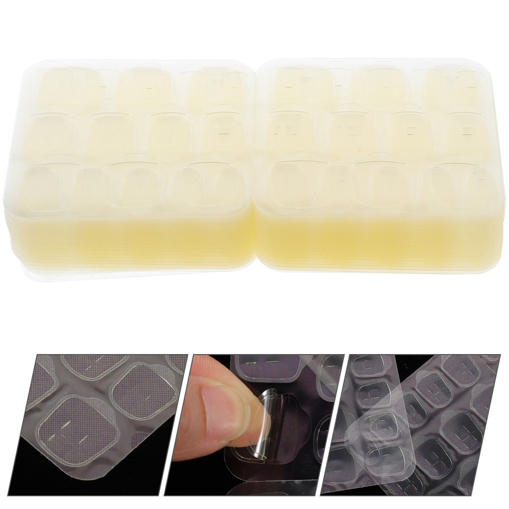 50 Sheets Adhesive Tabs for Press on Nails Double Side Glue Sticker
