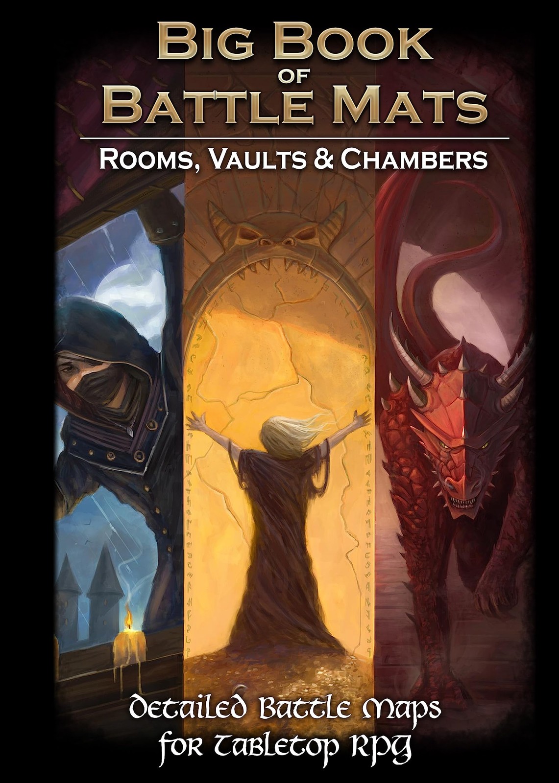 Big Book of Battle Mats Rooms Vaults & Chambers by Loke | Compact, Multicolor