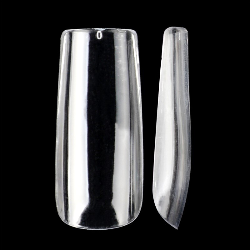 XL XXL Long Square False Nails Salon Full Cover Fake Nail Art Tips Extention DIY