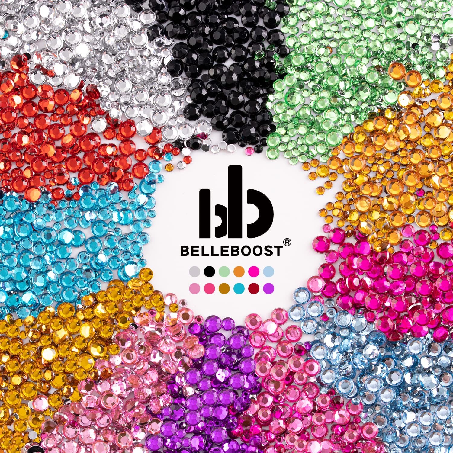 Piedras Para Uñas Conjunto De Diamantes De Imitación De Cristal 4520 piezas