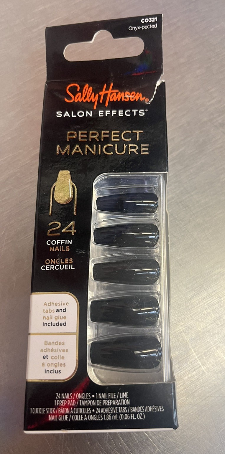 Sally Hansen Salon Effects Perfect Manicure 24 Coffin Nails NEW