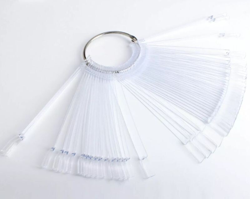 Fake Nail Display Metal Ring Oval Nail Art Wheel Polish Practice Sample Swatches