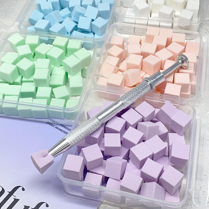 50pcs Nail Sponges Manicure Sponges Soft Nail Art Small Sponges Manicure DIY