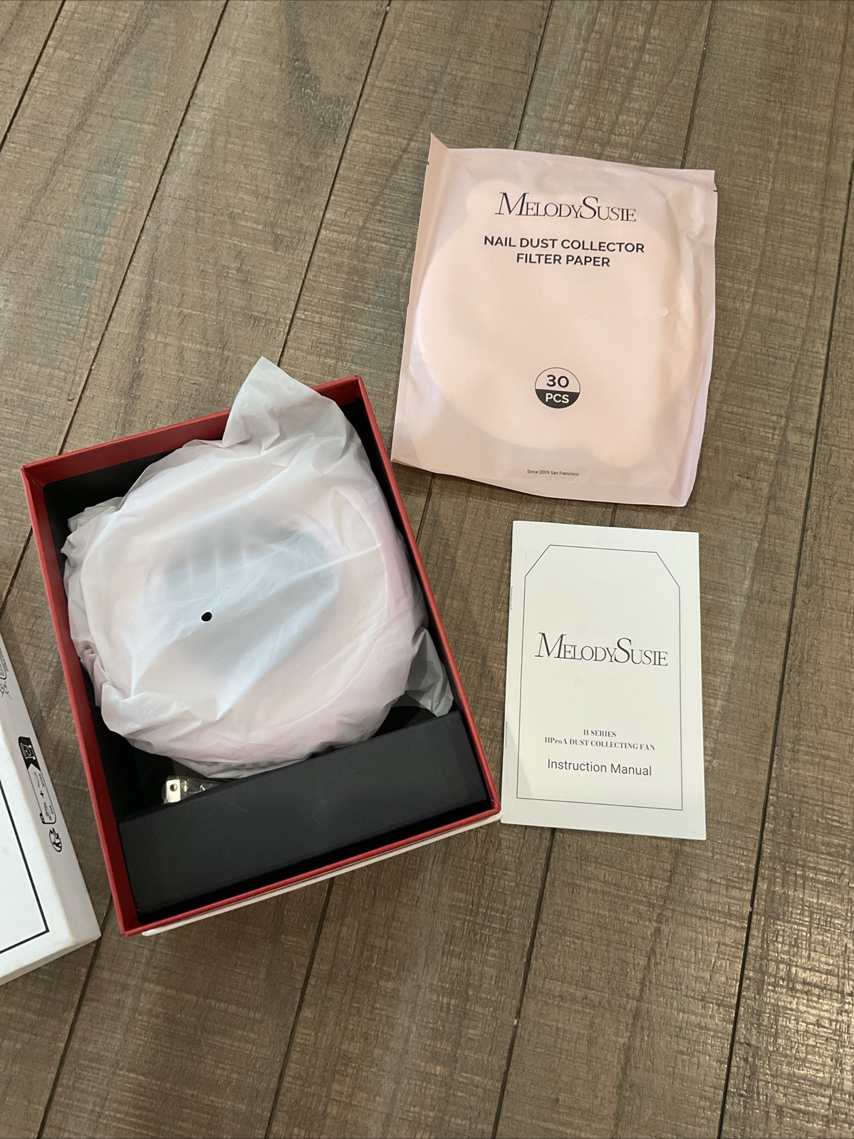 Pink MelodySusie HPro H Series Nail Dust Collector for Nail Art Acrylics Gels
