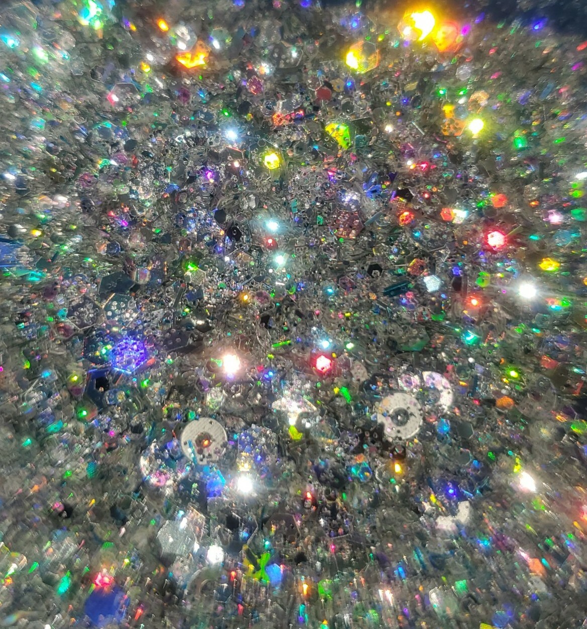 Silver Lining, Holographic Silver Glitter Mix- HOLO for nails