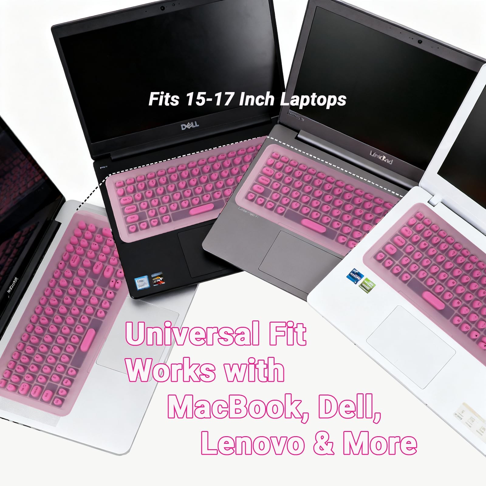 Long Nail Keyboard Stickers and Cover for Long Nails – 119 Keys Set, Fits 15-…