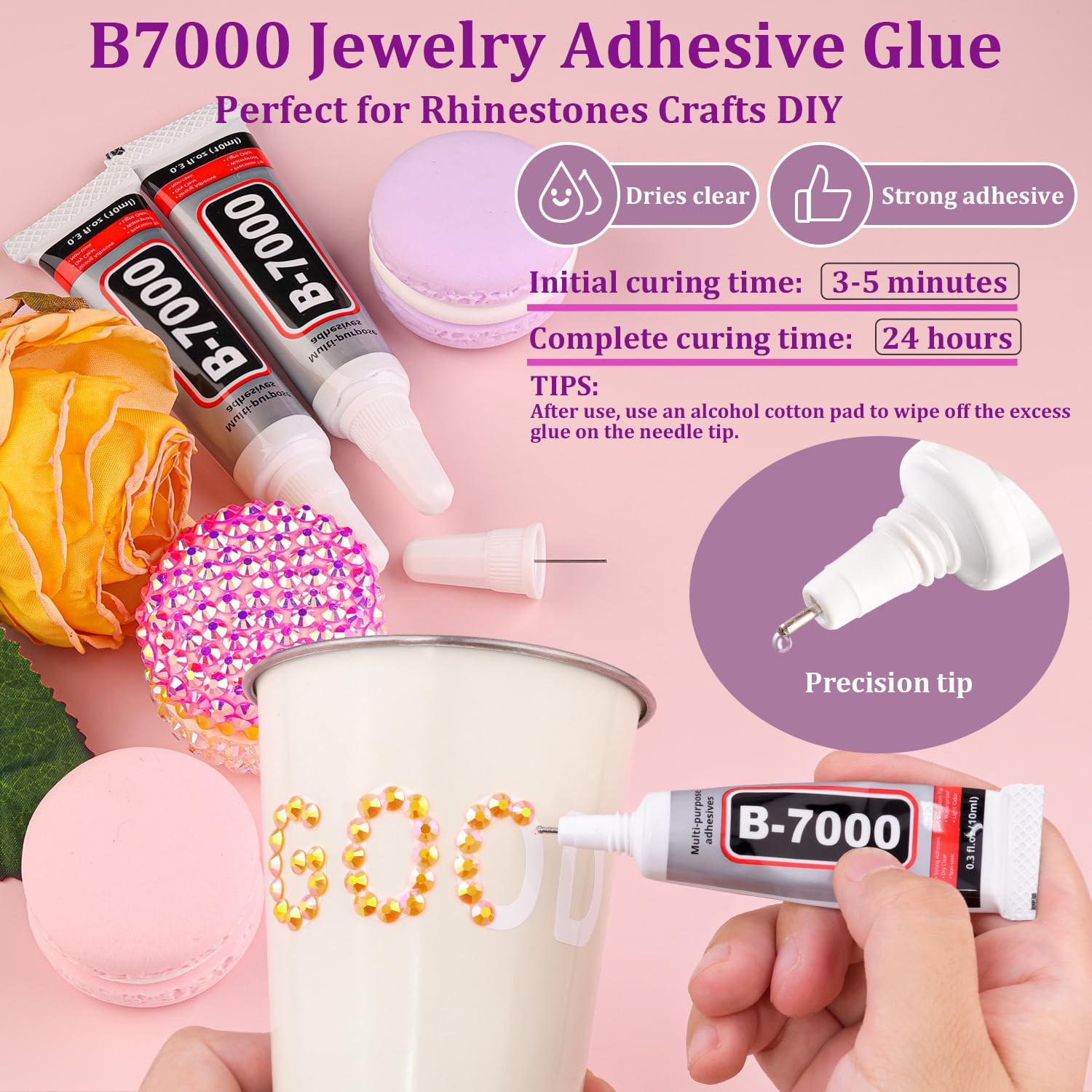 Resin Jelly Rhinestones for Crafting with B7000 Jewelry Glue, 1 Box Light Orange