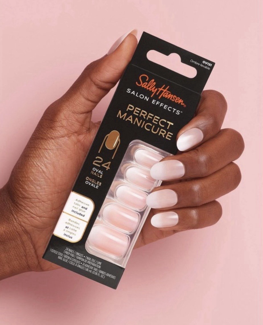 2pk Sally Hansen Salon Effects Perfect Manicure Medium Oval/Ombre-lievable OV131