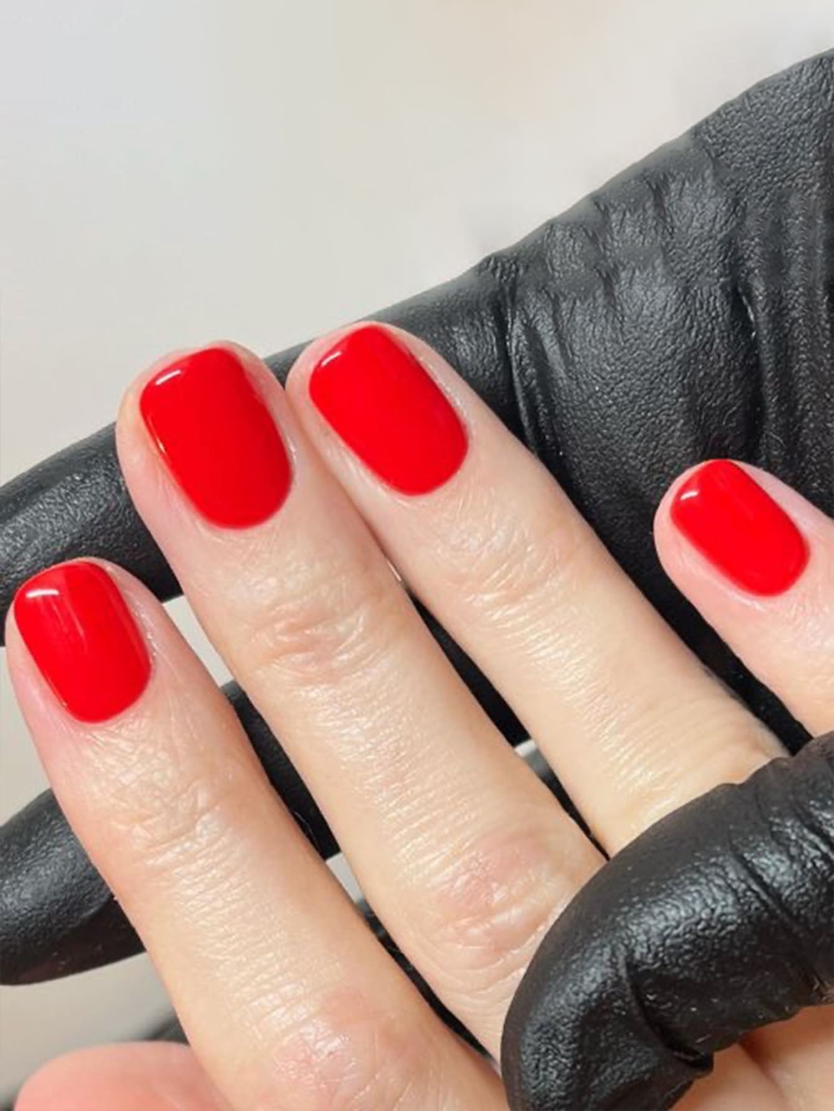 24pcs Short Square Classic Red Fake Nails False Nails Press On Nails Glue On