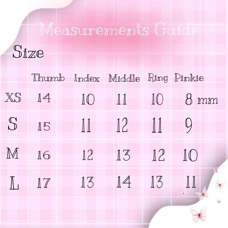 press on nails short-medium