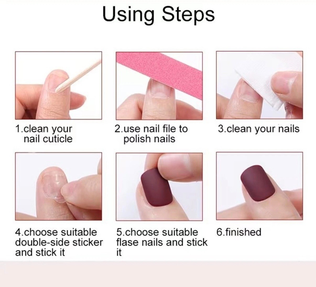Handmade Press-On Nails size S