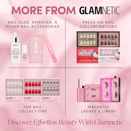 Snow Bunny Nails – Short Almond Fake Nails – Pale Blue with Decorative Trim