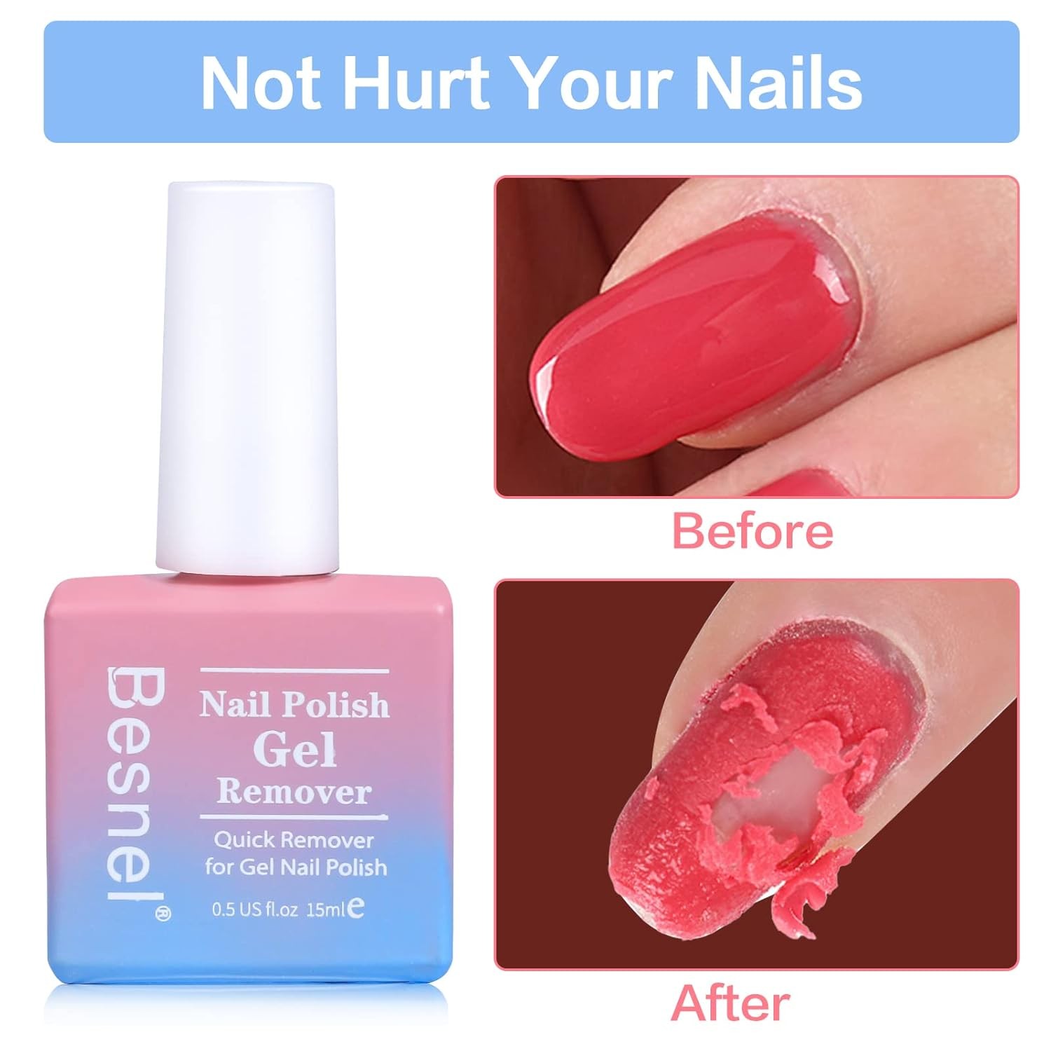 Gel Nail Polish Remover 5 Pack Professional 7 Piece Set