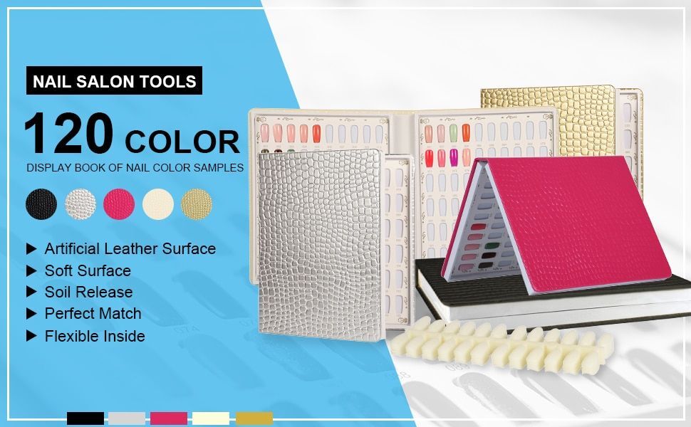 Nail Display Book Tips-Display Color Books Nails Polish Chart Polish Card Boards