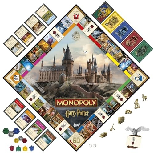 Hasbro Gaming Monopoly Harry Potter 29.2 x x 0.1 cm, Blue and Yellow