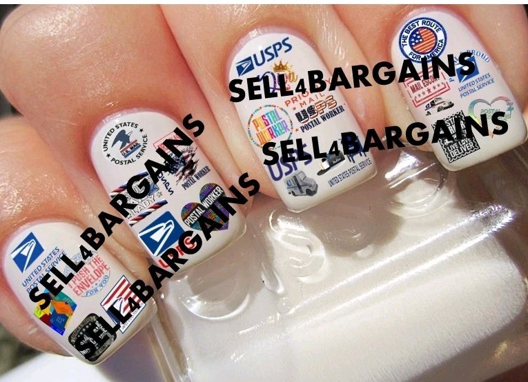 2025 USPS POSTAL WORKER》FIRST CLASS DIVA》MAIL CARRIER LOGOS》Nail Art Decals