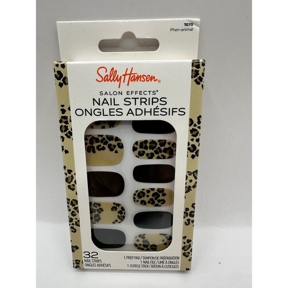 Sally Hansen Salon Effects Nail Strips Lot of 5 sets- 32 Count, Easy Application