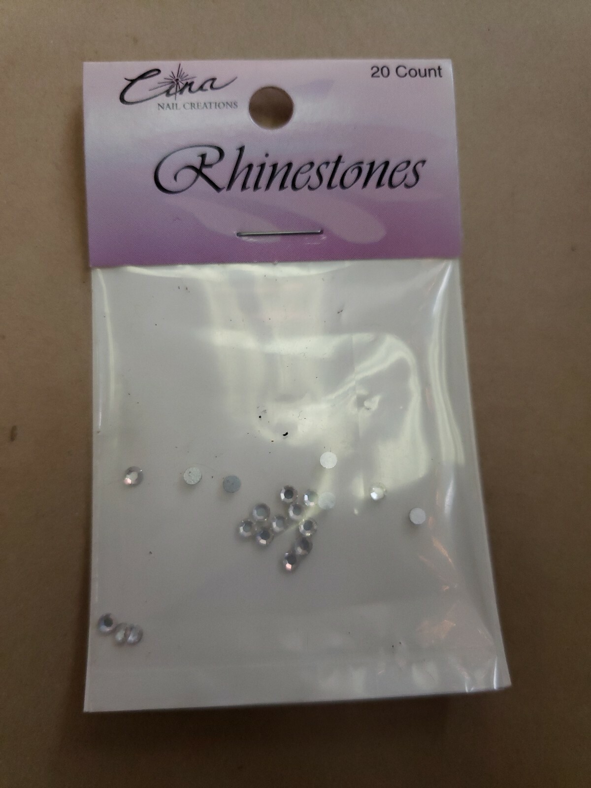 Cina Nail Creations Nail Art Rhinestones 20 Count, Clear # 904