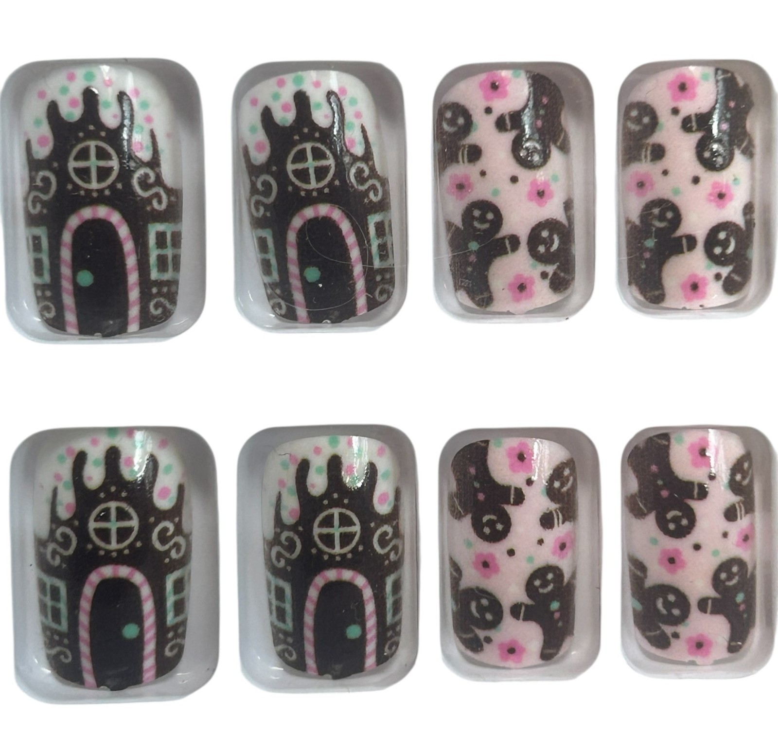 Christmas Press On Nails “YOUR CHOICE” Reindeer, Snowflake, Gingerbread, Lights