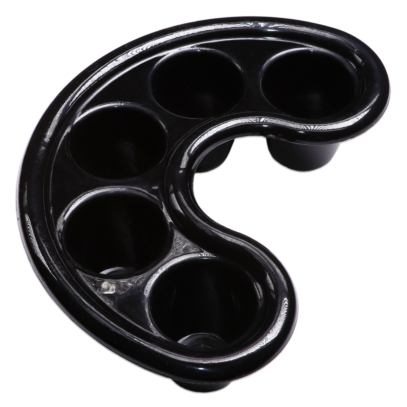 Beauticom Manicure Bowl Nail Art Hand Soak Treatment Tray Black – 5 Finger Slots