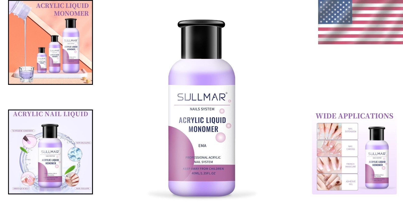 Quick Curing 40ml Liquid Monomer for Acrylic Nails – Perfect for All Levels