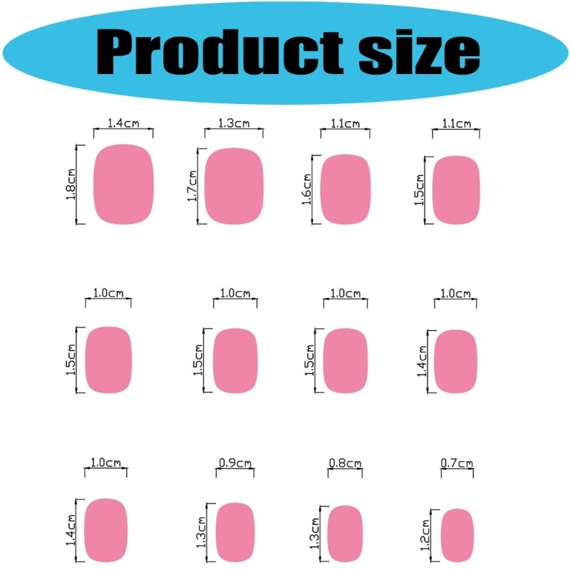 Adorable Rabbit Egg Printed Artificial Nail Short Square Shape Easy To Wear
