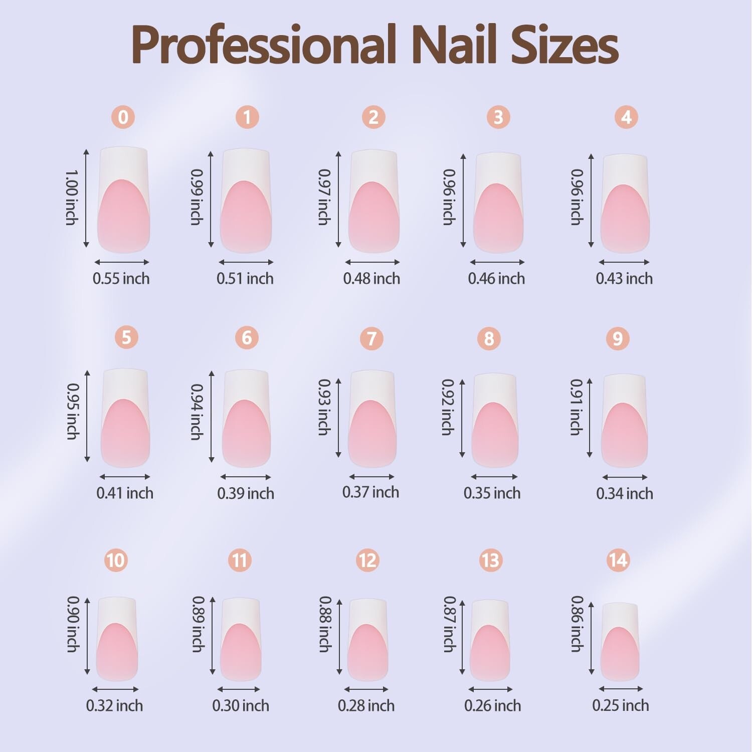 Misssix French Gel Nail Tips, 150 Pieces, Long Square Pink, No Need To File Tips