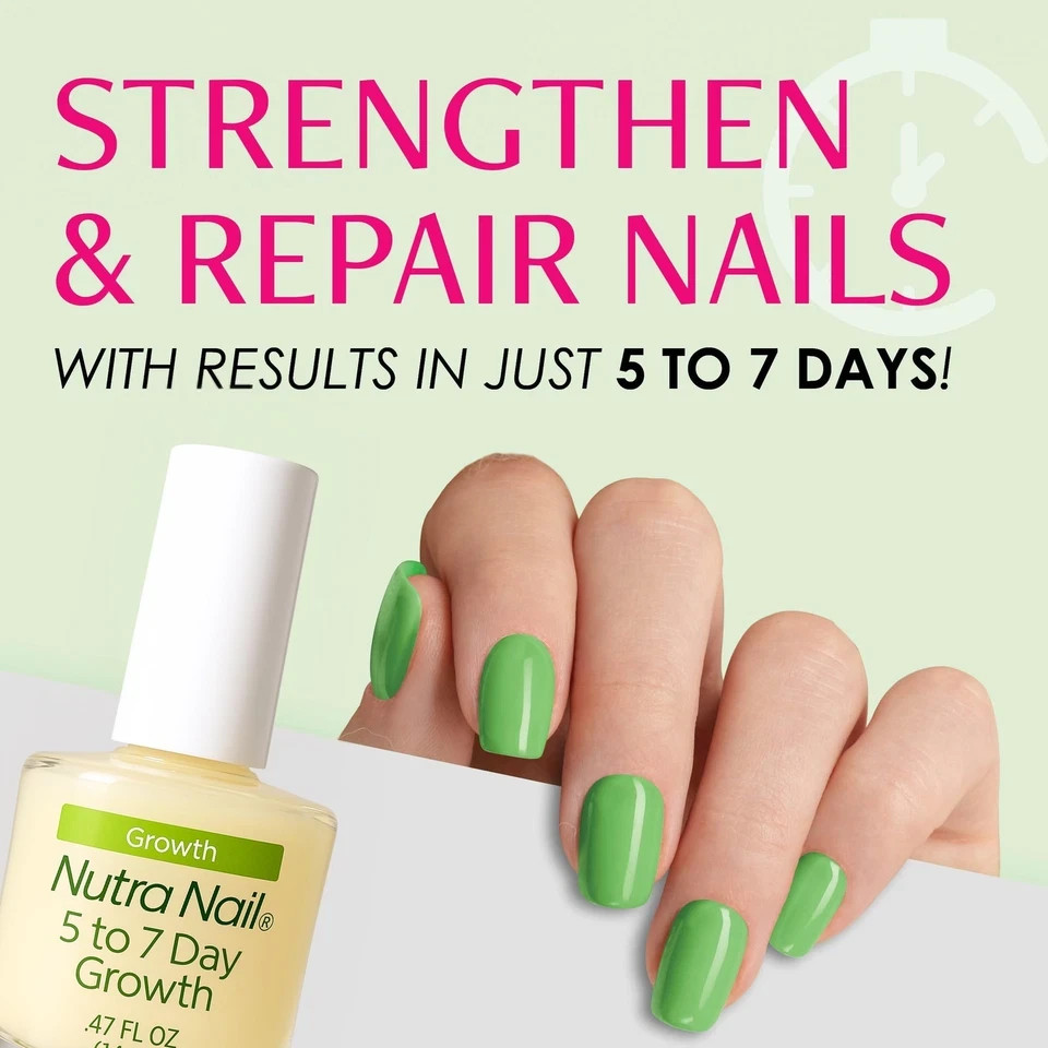 Nutra Nail 5 to 7 Day Growth Treatment – Fast 0.47 Fl Oz (Pack of 1), WHITE