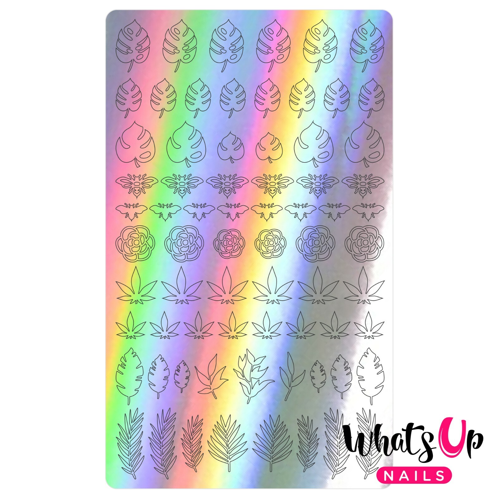 Botanical Garden Stickers (Holo) – Daily Charme Collaboration, Nail Stickers