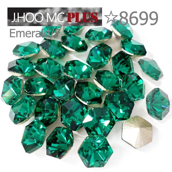 J.HOO Crystal 8699 Kaleidoscope Hexagon V-Cut Fancy 6.9x6mm Nail Art (10pcs)