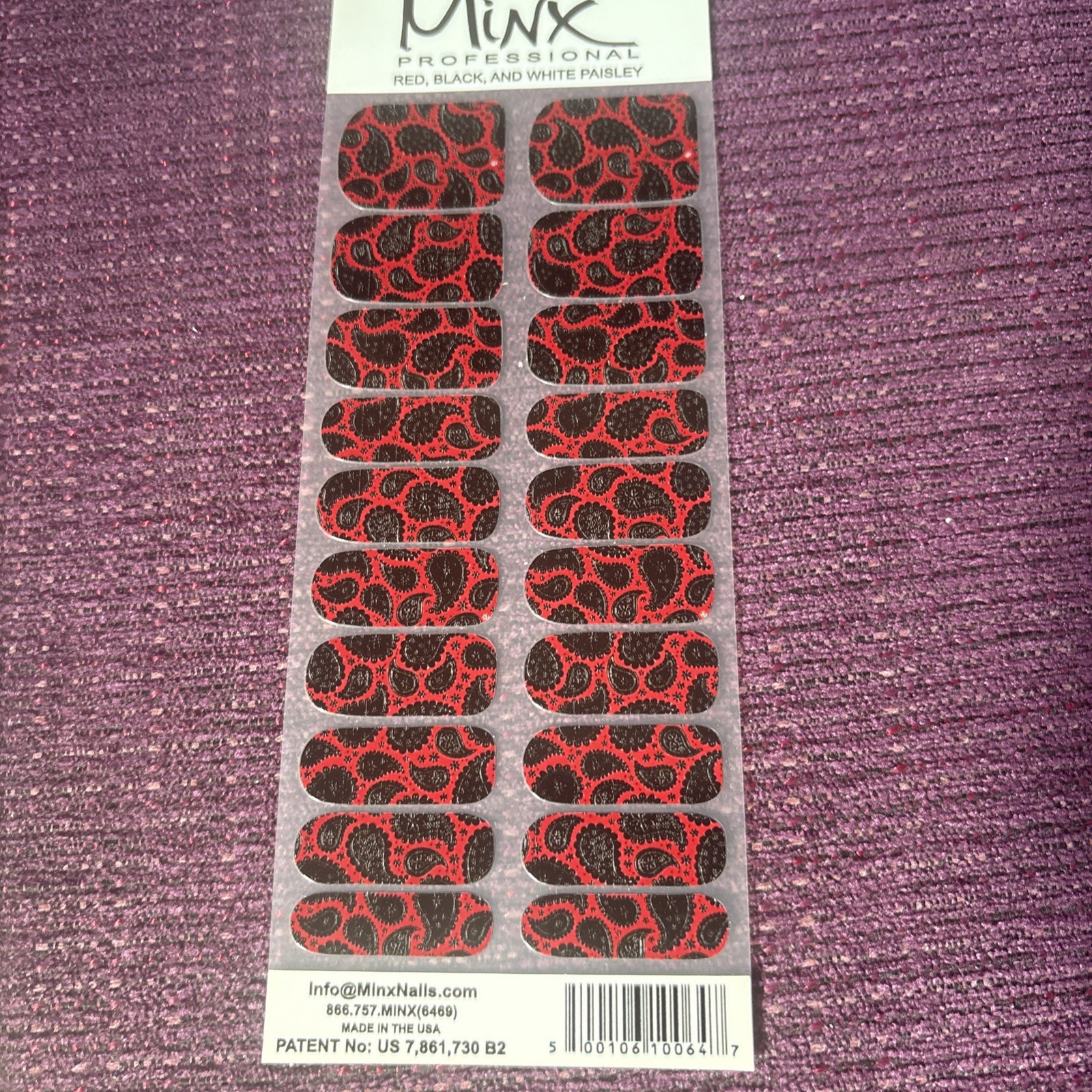 CND Minx Professional Nail Art Foils Wraps New Bundle X4 Hands Toes metallic