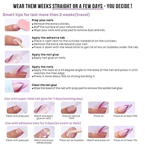 30pc White French Tip Press On Nails – Gel Kit for Effortless Elegance