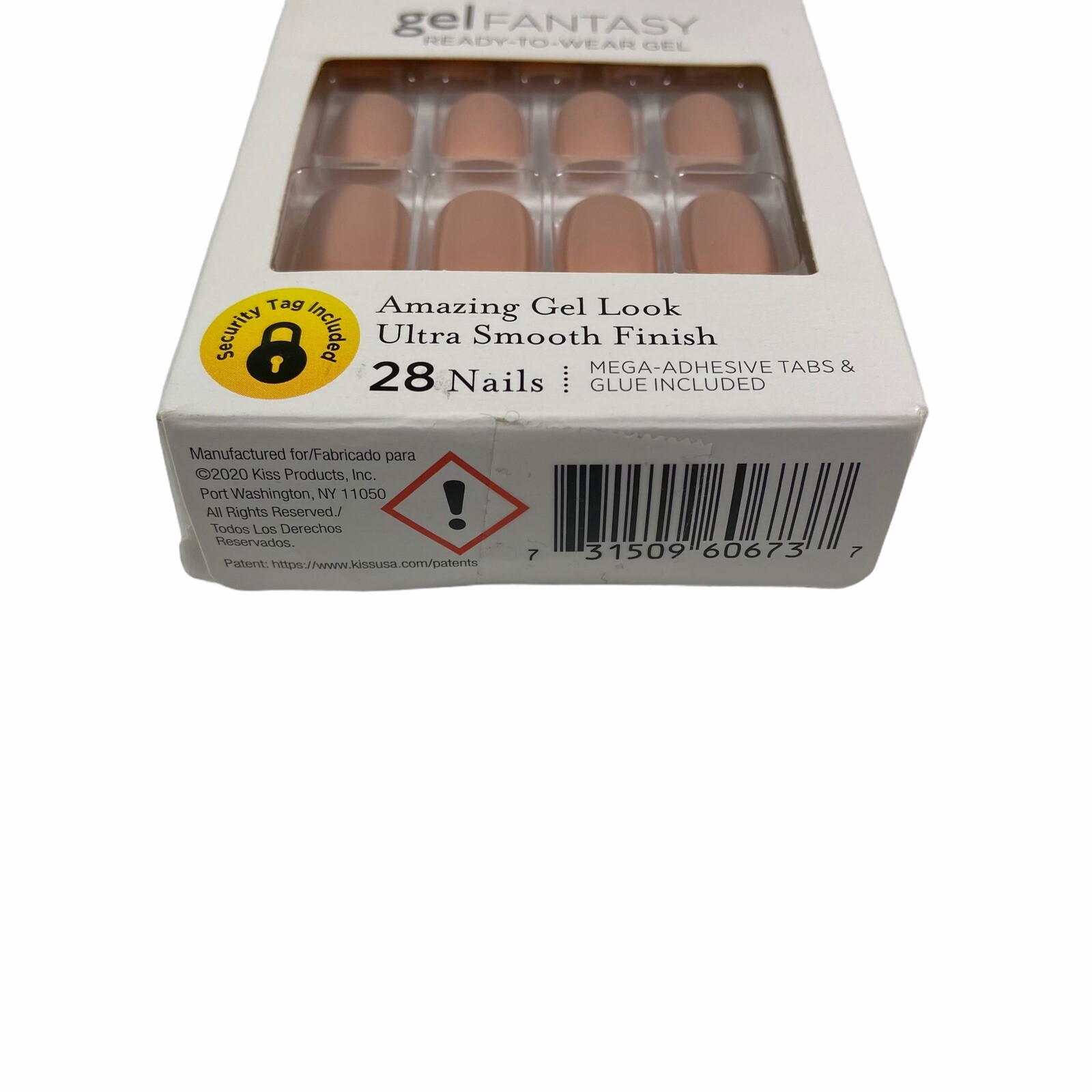 NEW Kiss Nails Gel Fantasy Press or Glue Manicure Short Gel Matte Beige Nude Tan
