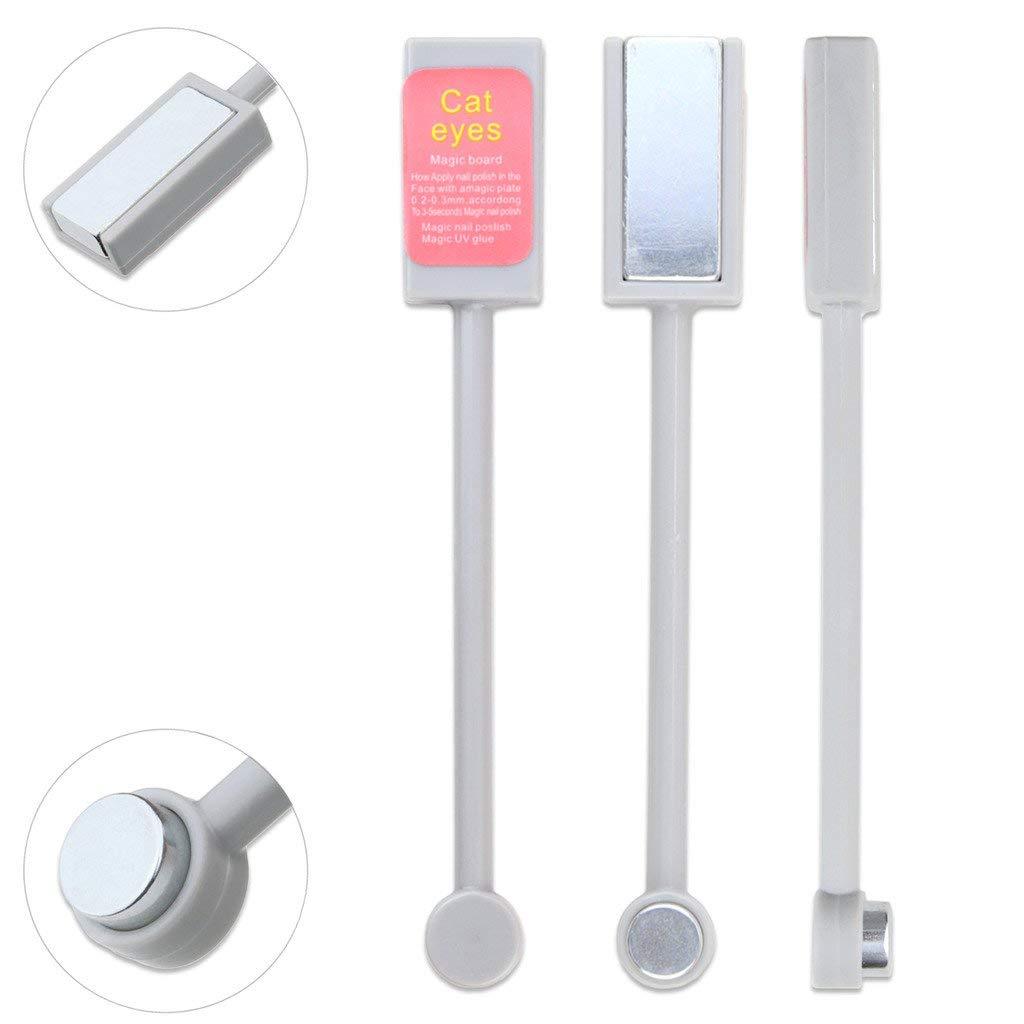 1pc 3D Cat Eye Dual End Magnetic Board Wand Nail Art Tool UV Gel Nail Polish