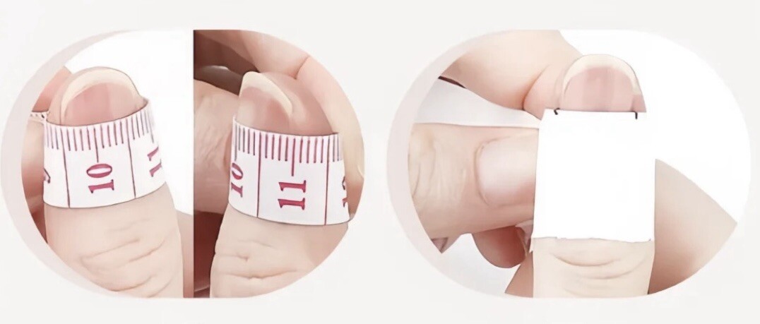 10pcs Handmade Rose Fake Nail Press On/Glue On Nails Size M(Read Description)