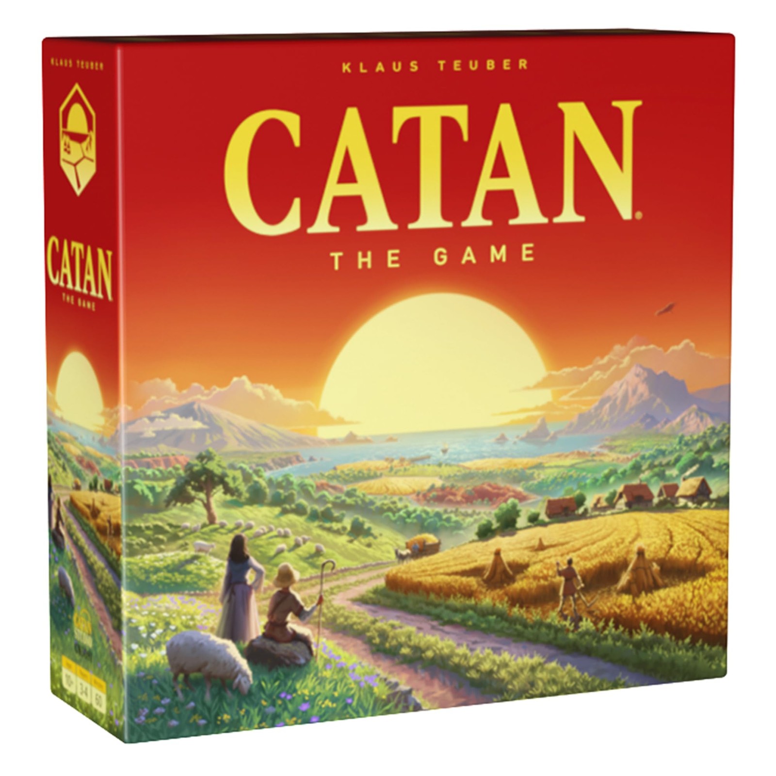 CATAN Board Game (6th Edition) Trade, 11.7 x 3.7 x 0.1 inches, Multicolor