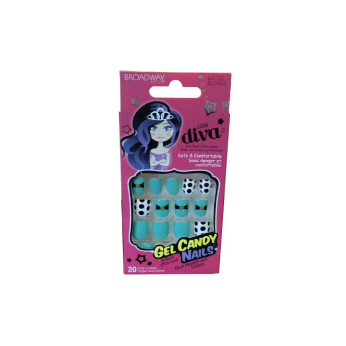 Little Diva Gel Candy Nails Brilliant Glitter Look